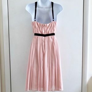 bcbg bianca sleeveless ruffle dress